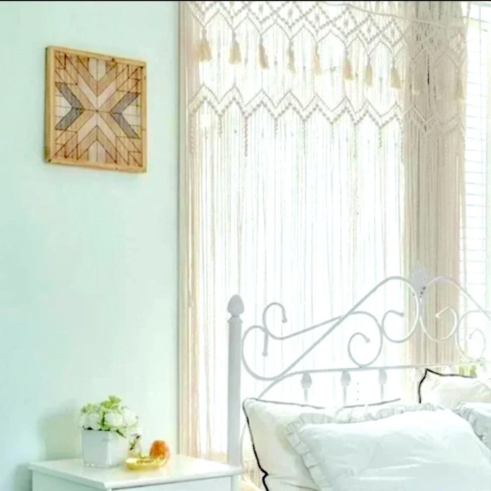 🆕Modern BÖHÖ Soul Embellish’s Handwoven Macrame Curtain/Tapestry/Photo Backdrop